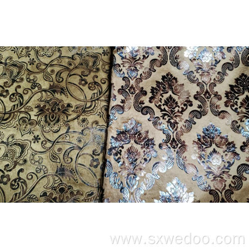 Dyed Polyester Foil Velvet Fabric for Home Textile